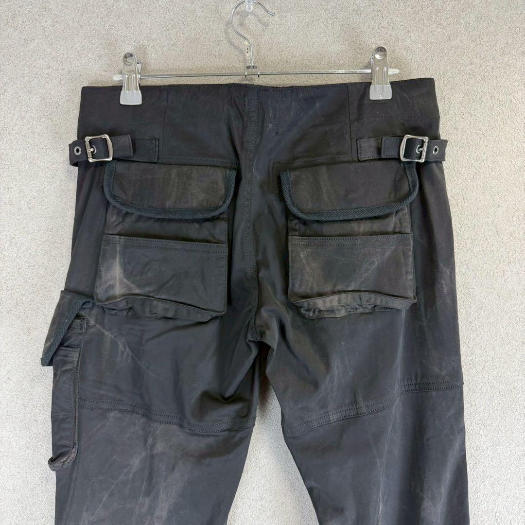 希少 bajra キュプラ レーヨン ムラ染 ジップ カーゴ