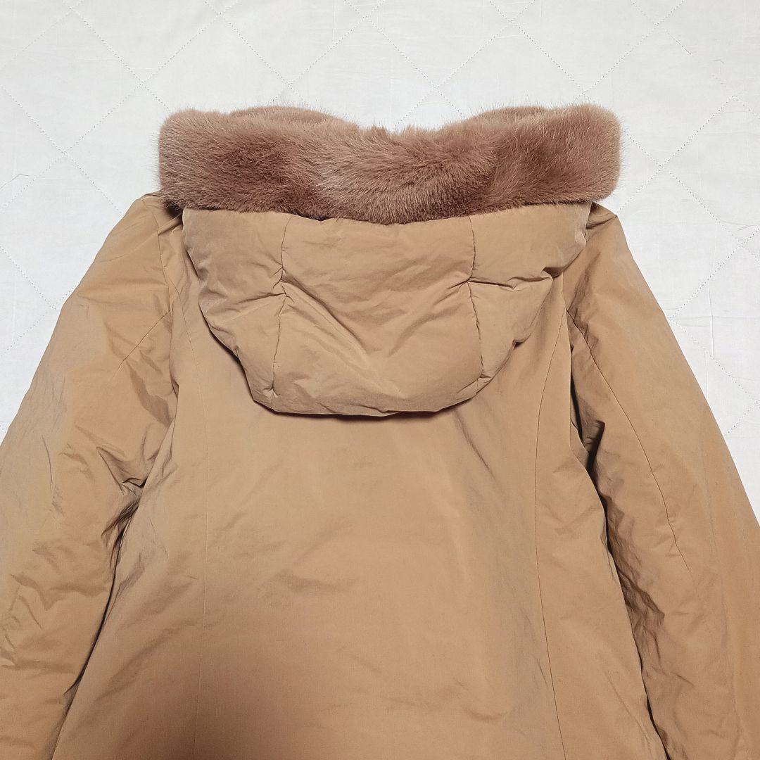 極美品　mistico　ミスティコ　ダウンコート　キャメル　40　キング