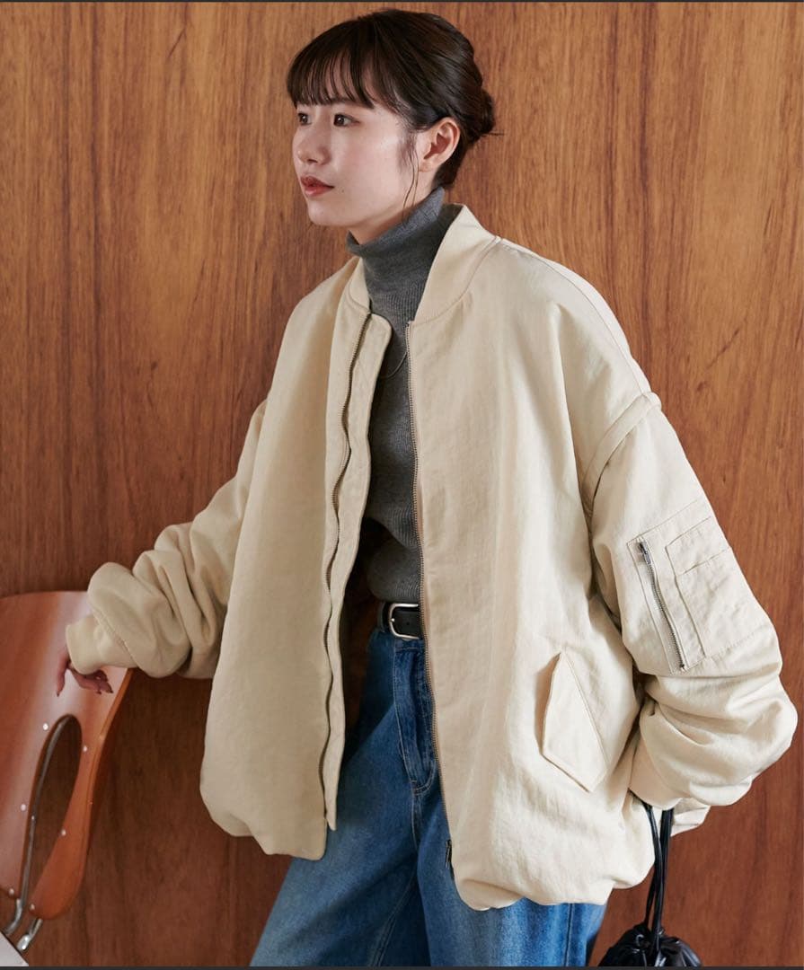 discoat デタッチャブル2way メモリーボンバージャケット