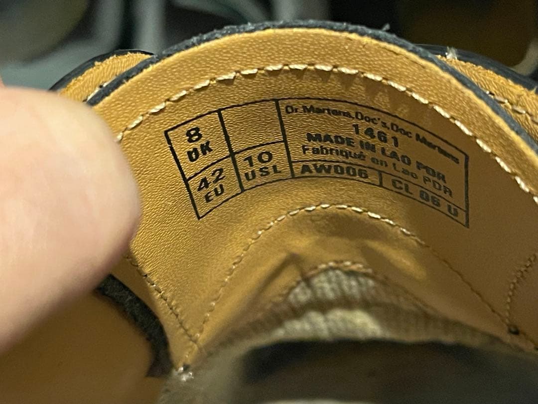 美品ドクターマーチン 1461 メンズ ローファー 革靴 UK8