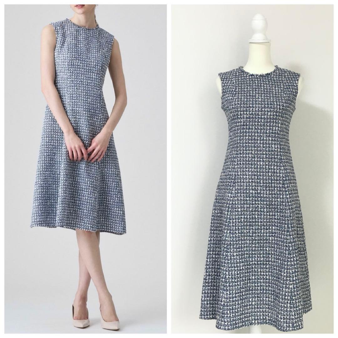 新作美品　2024年　ANAYI アナイ　エターナル　ツイード　ワンピース