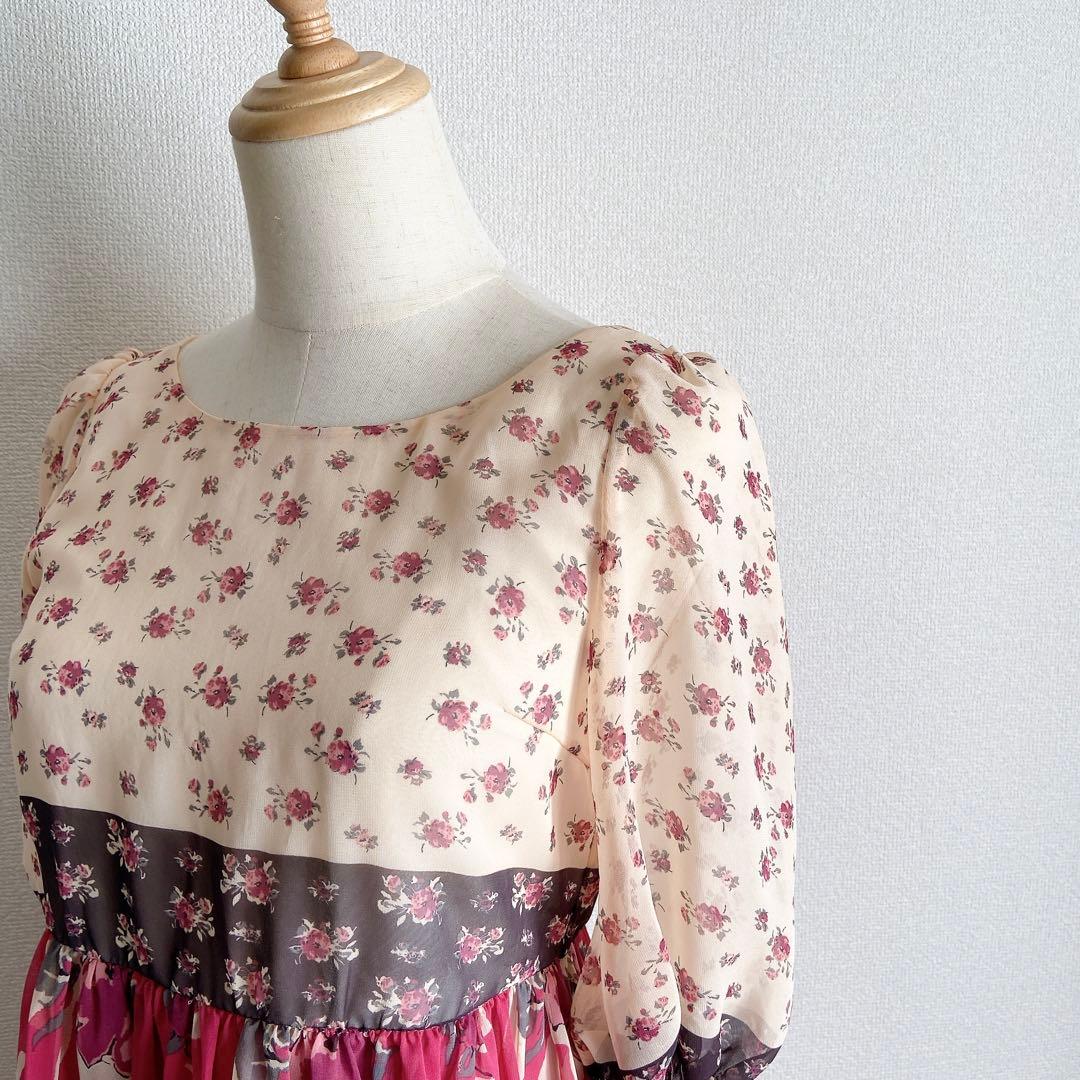 ジルスチュアート JILL STUART ワンピース 花柄 総柄 日本製 2