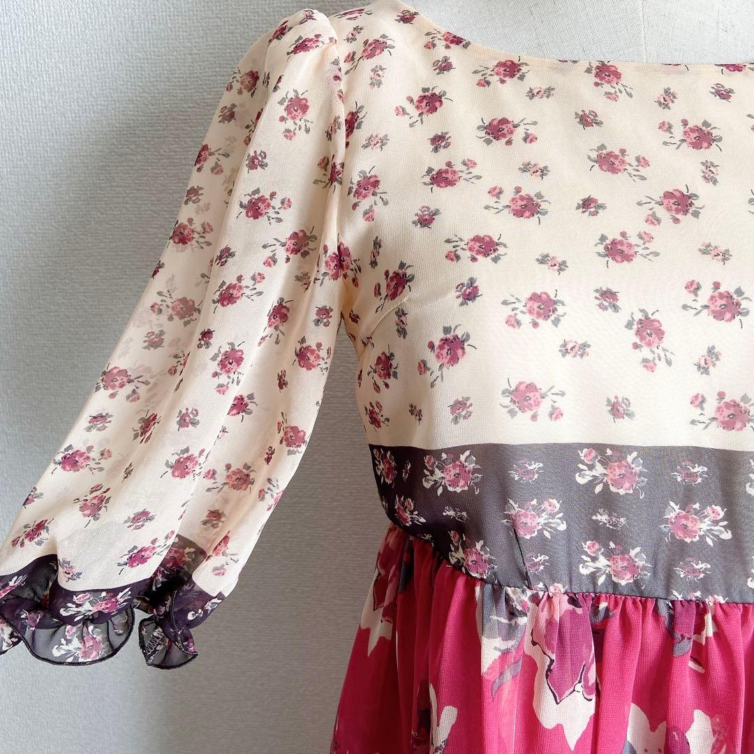 ジルスチュアート JILL STUART ワンピース 花柄 総柄 日本製 2