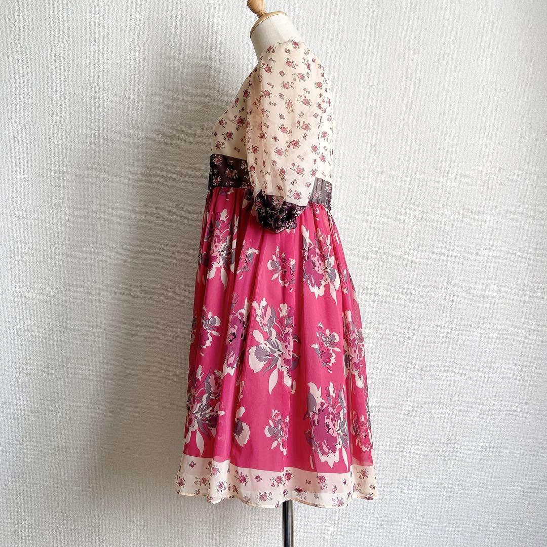 ジルスチュアート JILL STUART ワンピース 花柄 総柄 日本製 2