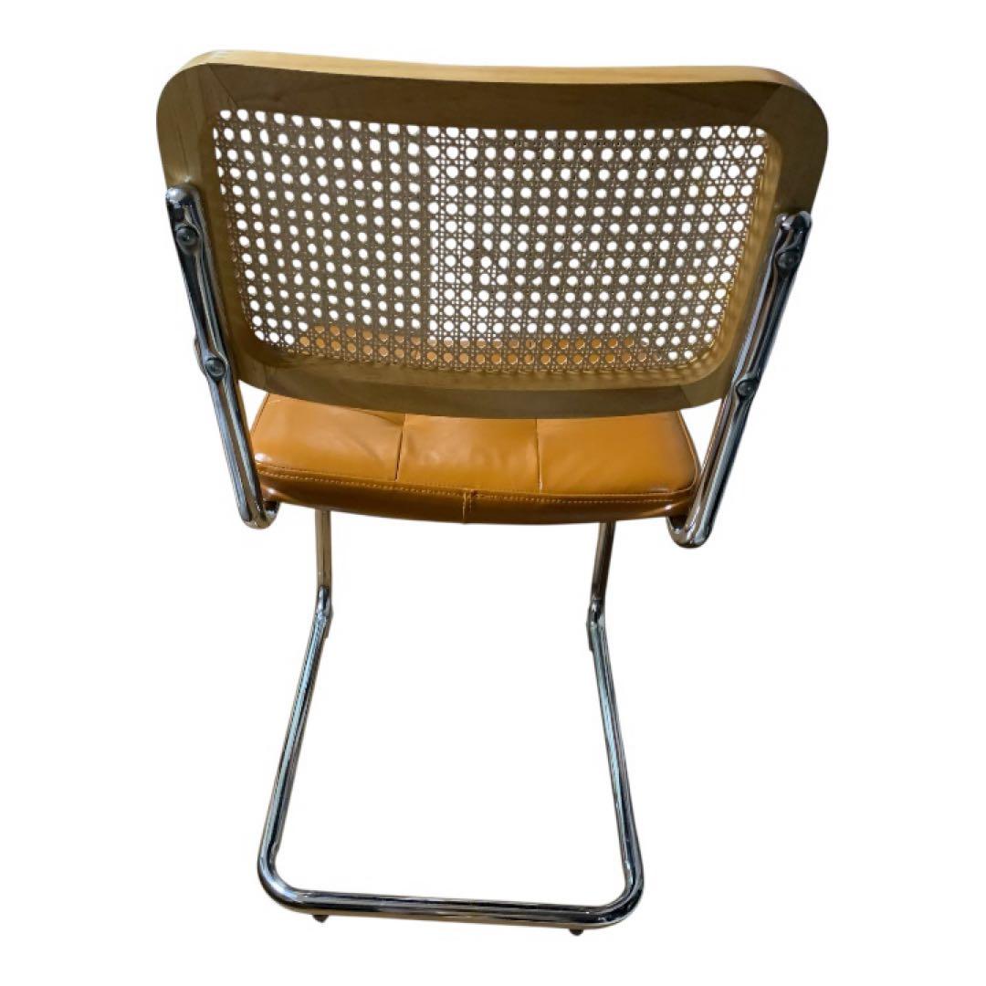 ラタンチェア　ダイニングチェア　ブラウン