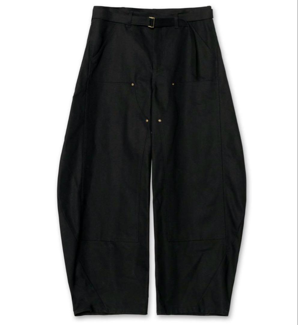 sacai Carhartt WIP Duck Pants サイズ1 ブラック