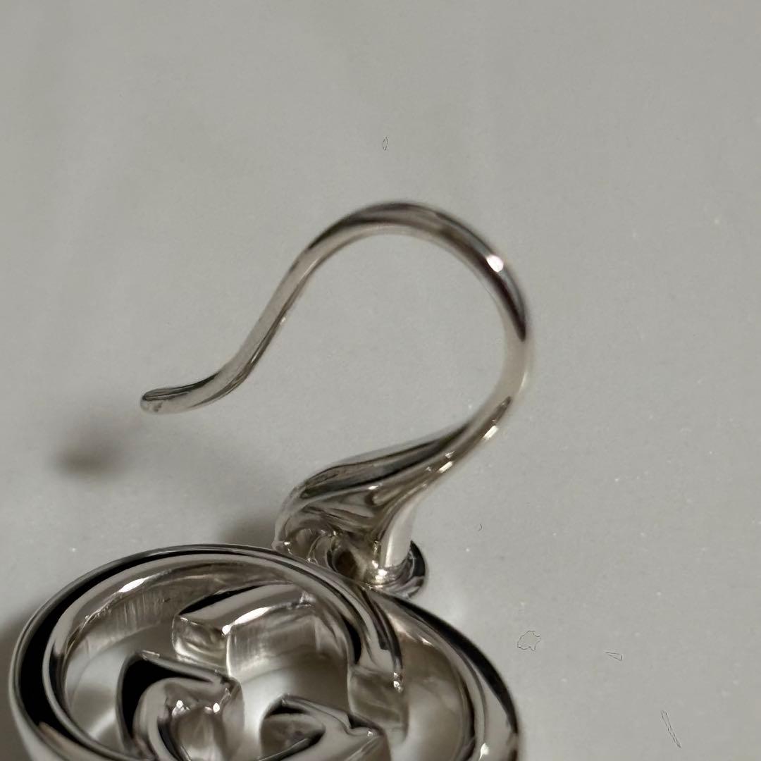 GUCCI 　新品未使用品　片耳用　インターロッキングピアス　925シルバー