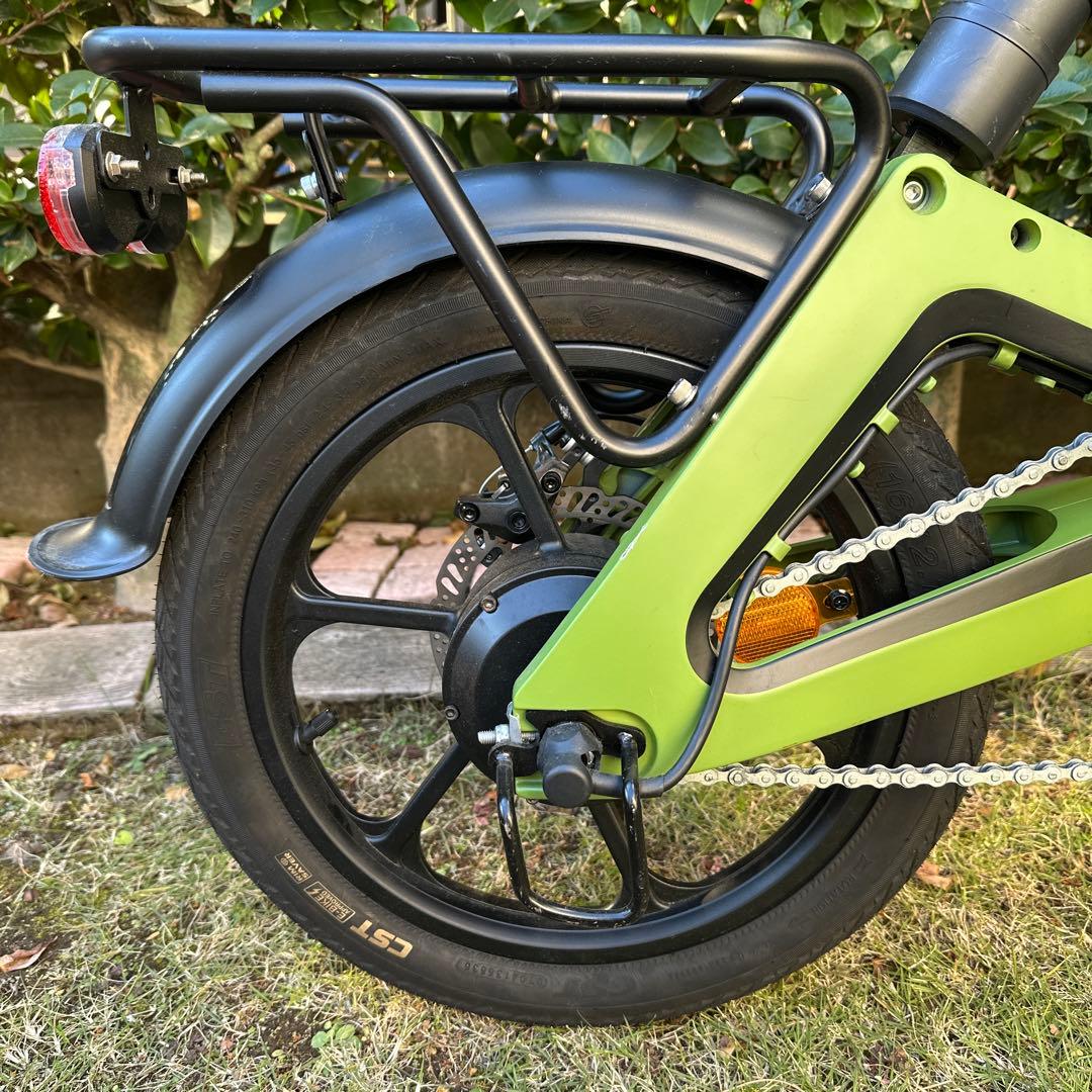 AIDDE A2電動アシスト自転車　16インチ　折りたたみ自転車　ライムグリーン