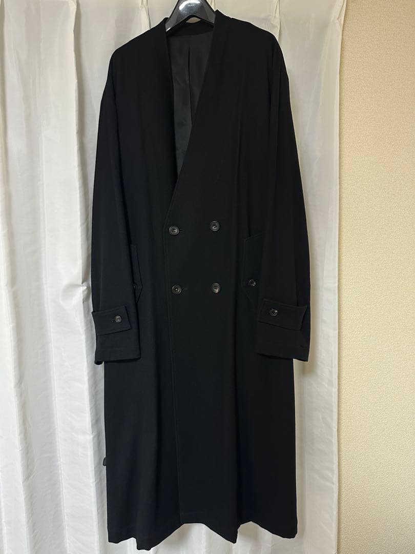 ジャケット・アウター ssstein/OVERSIZED LINEAR NO COLLAR COAT
