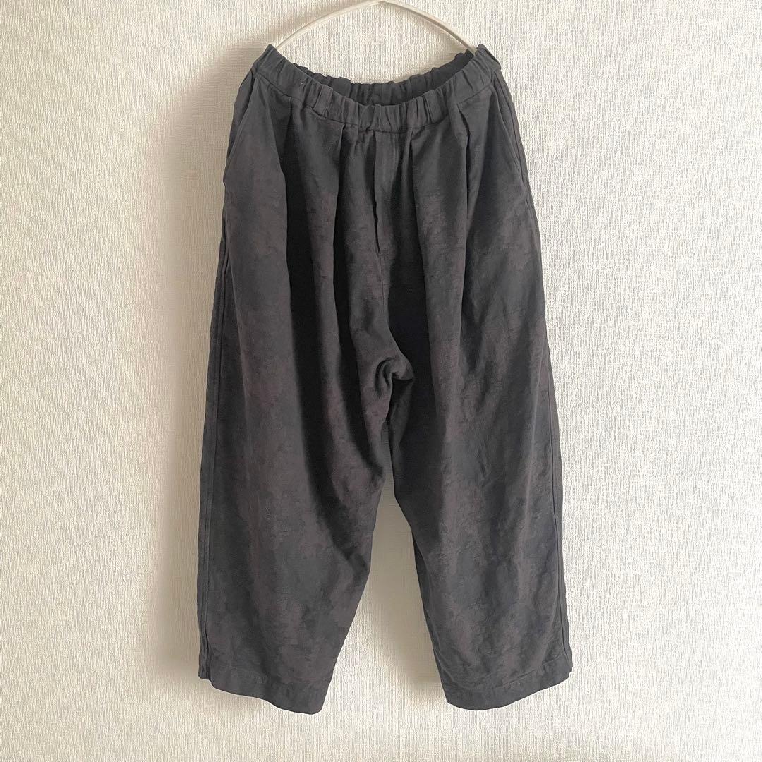 mittan 綿絹麻ジャカードパンツ　pt-90 ジャガード