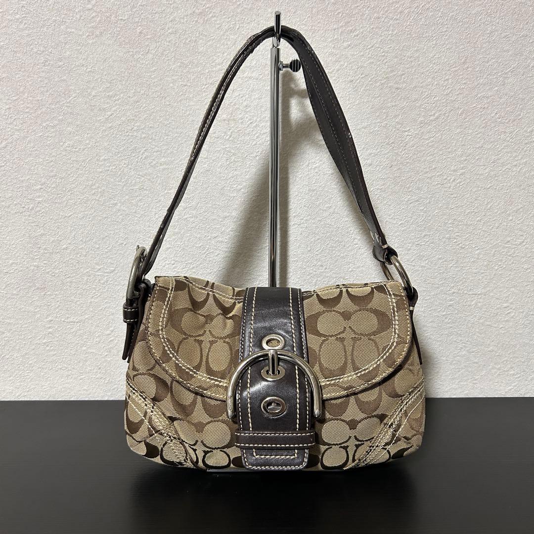極美 COACH コーチ シグネチャー ソーホー ワンショルダーバッグ