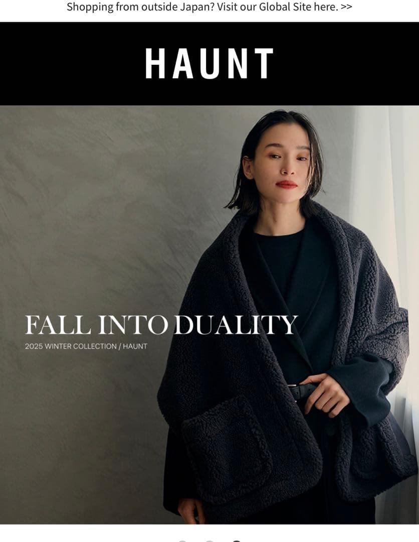 HAUNT代官山 人気ボアストール　今期