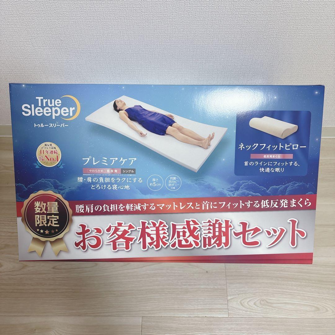 お値下げ不可！トゥルースリーパー 低反発マットレス ネックフィットピローセット