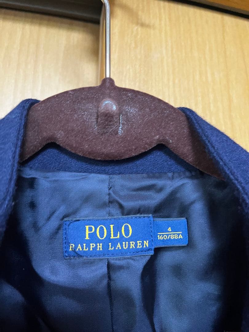 Polo Ralph Lauren ネイビー ノーカラージャケット サイズ4