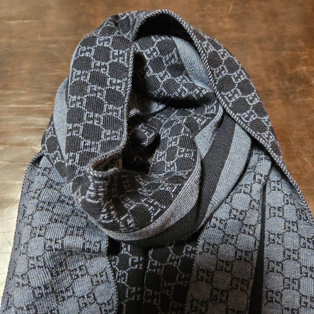 鈴木ゆうゆう　GUCCI　リバーシブルマフラー