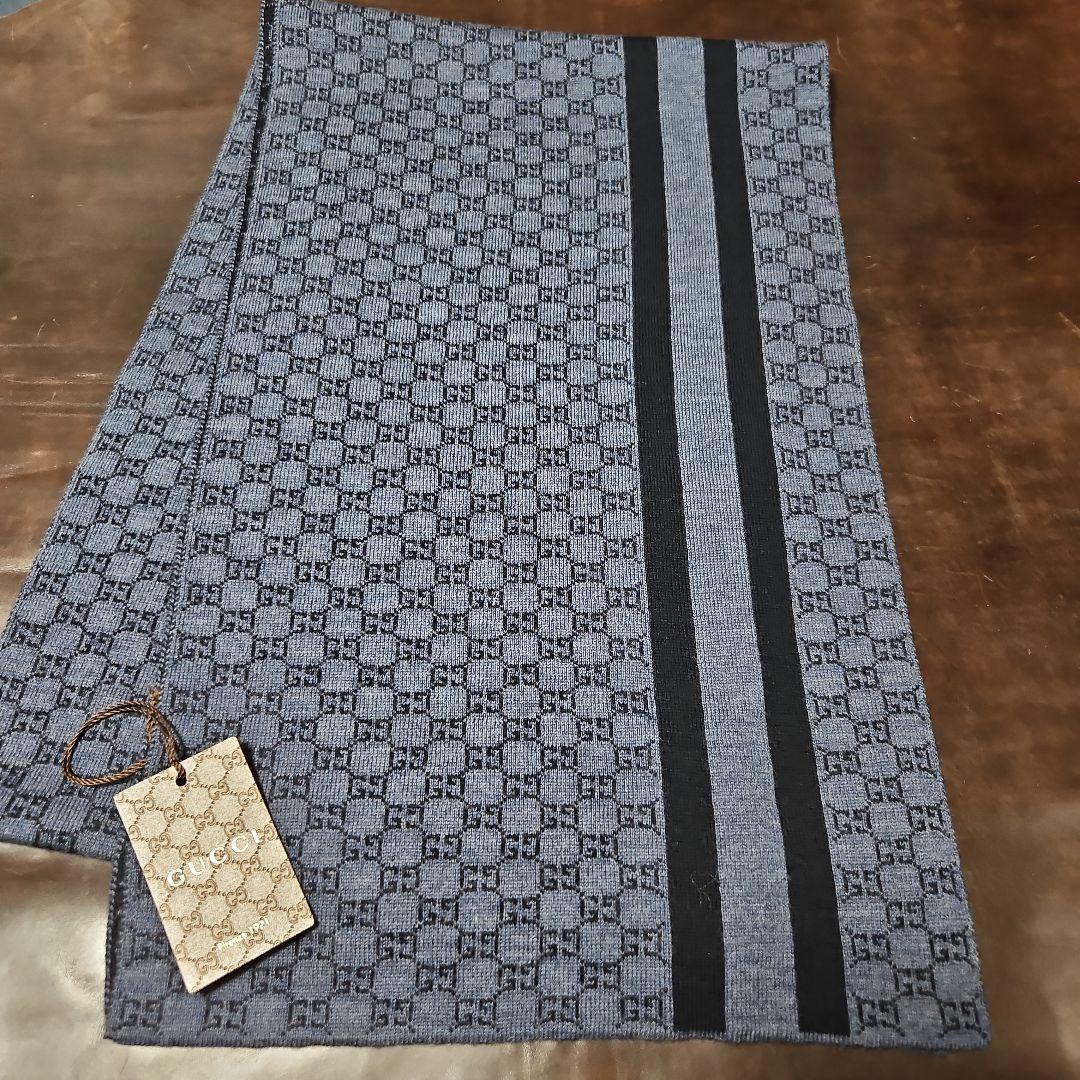 鈴木ゆうゆう　GUCCI　リバーシブルマフラー