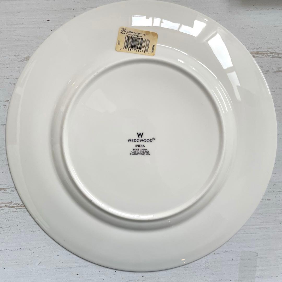 希少WEDG WOODインディア グリーン27cm ディナープレート2枚セット