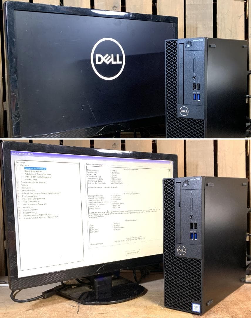 DELL i7-9700 M.2 SSD＋4.0TB Windows11 Pro