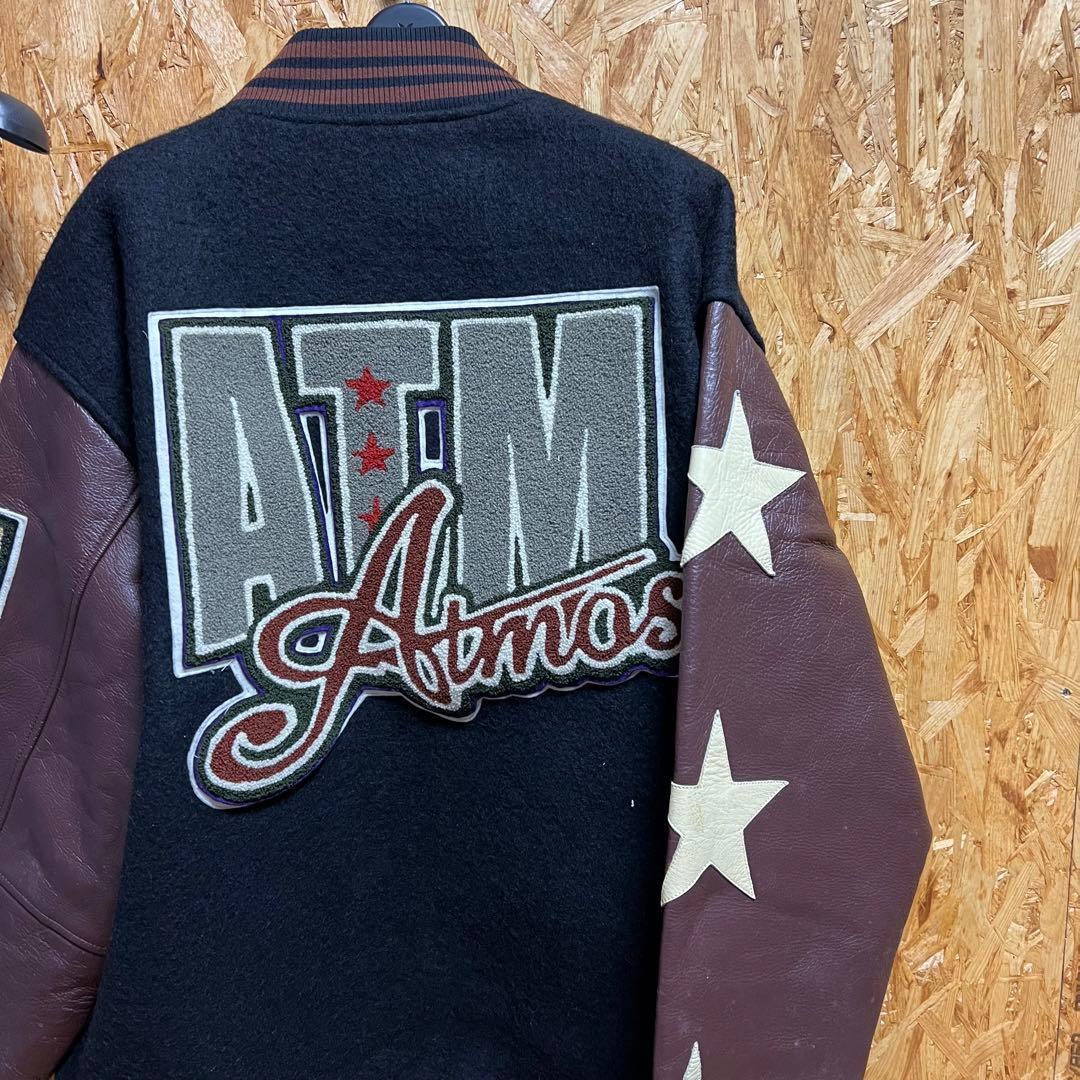 90s ヴィンテージAtmos スタジャン 黒・茶色