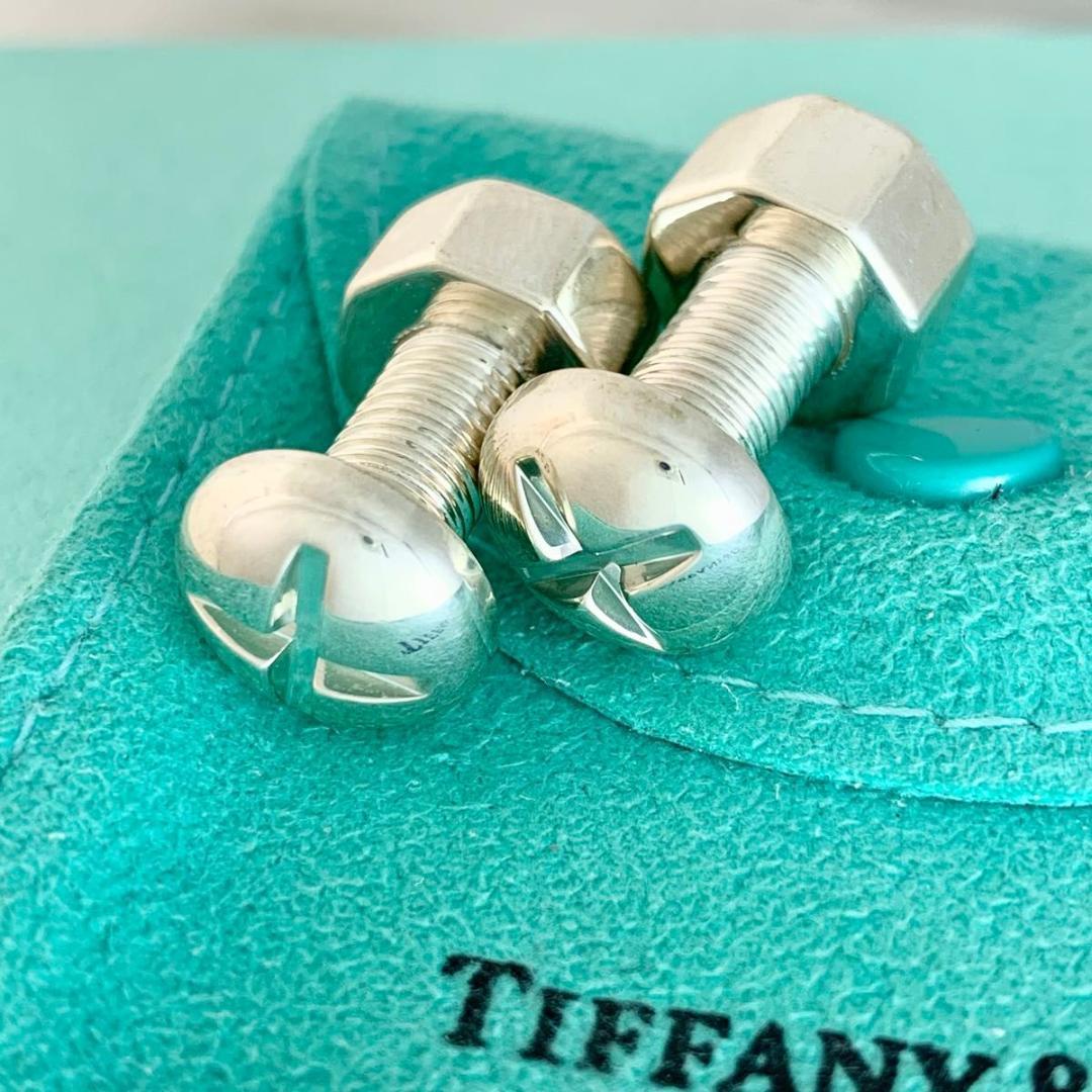 ティファニー 希少 ボルト ネジ カフス シルバー 925 S97e