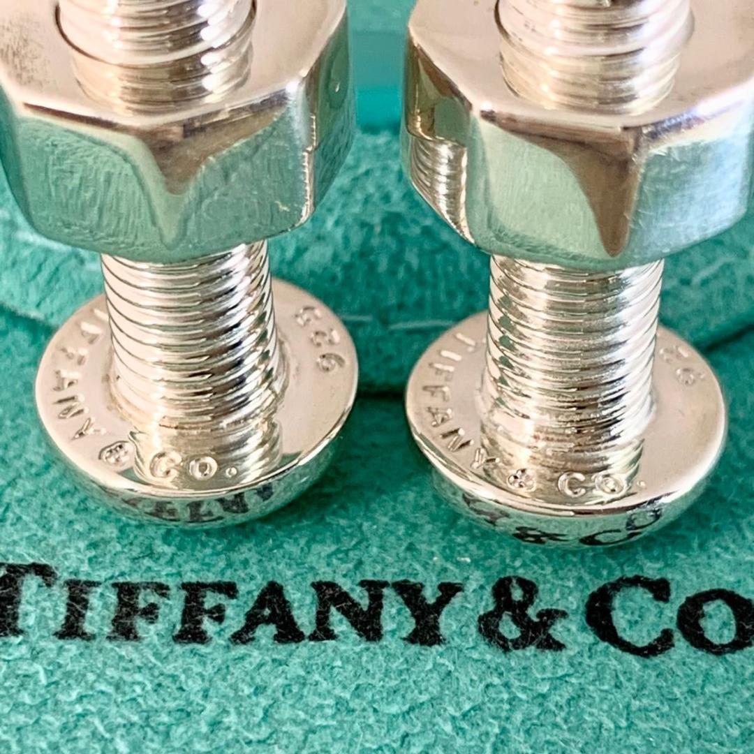 ティファニー 希少 ボルト ネジ カフス シルバー 925 S97e