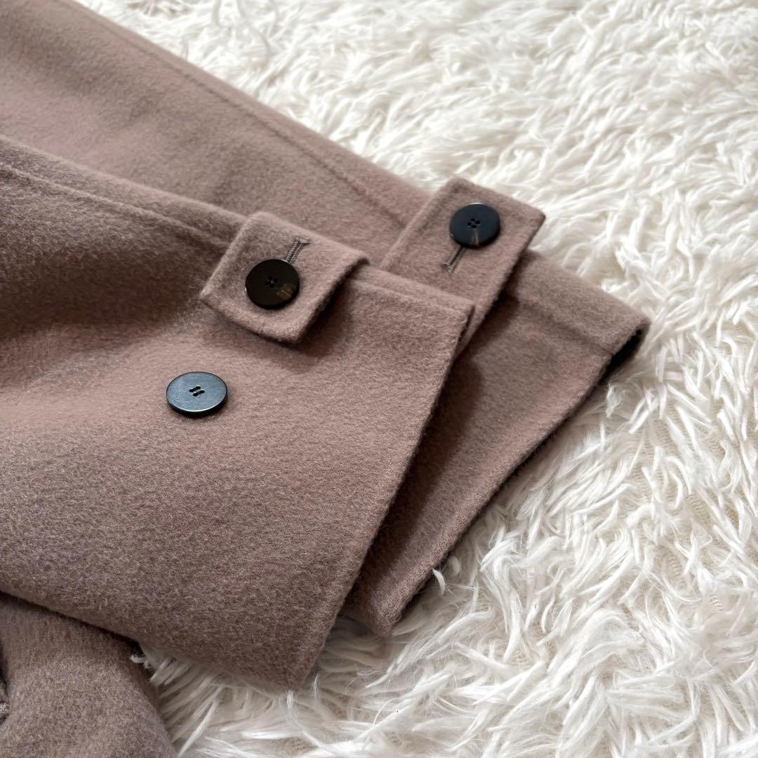 美品✨セオリーリュクス　ダブルフェイス　バイカラー ロング コート　グレー