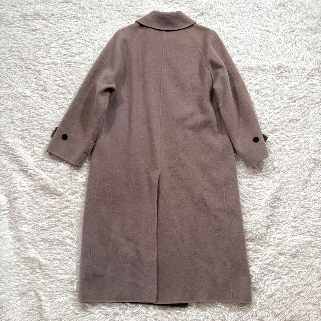 美品✨セオリーリュクス　ダブルフェイス　バイカラー ロング コート　グレー