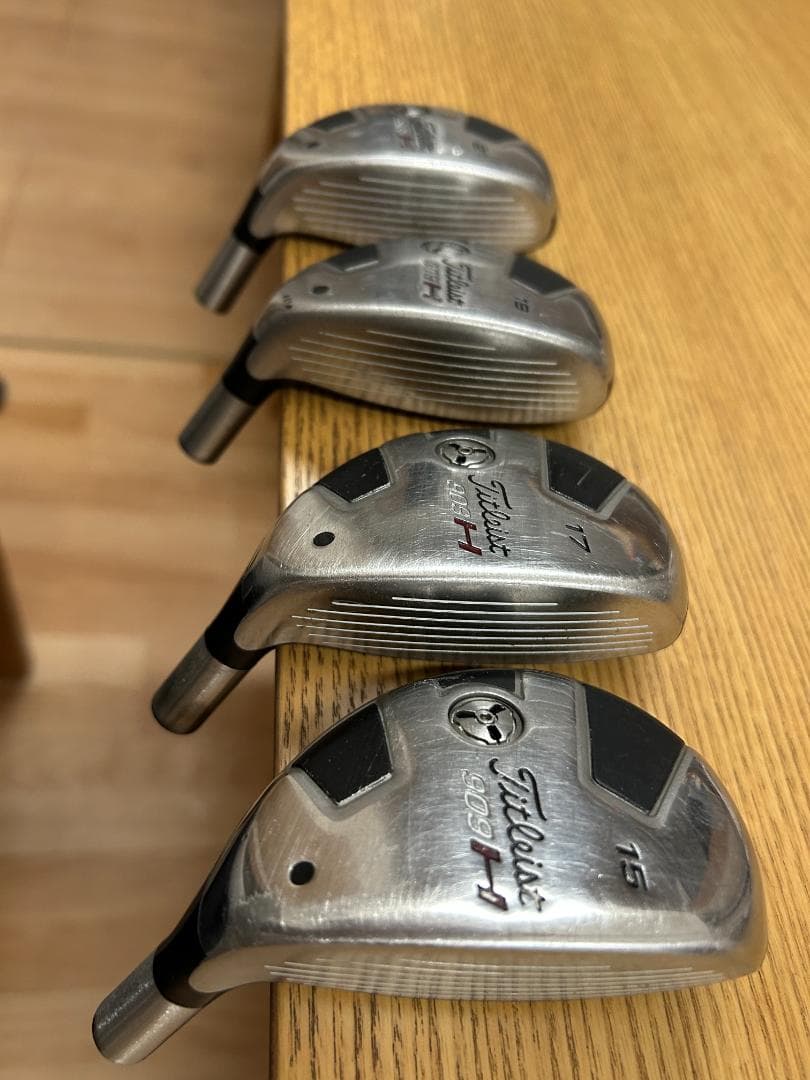 タタイトリスト９０９H　ヘッドのみ　４個セット　15°１７°19°21°