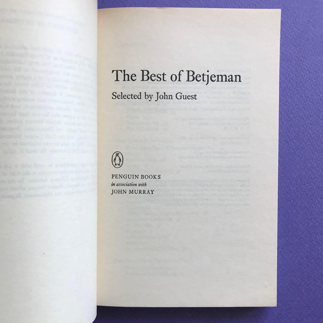 洋書 The Best of Betjeman