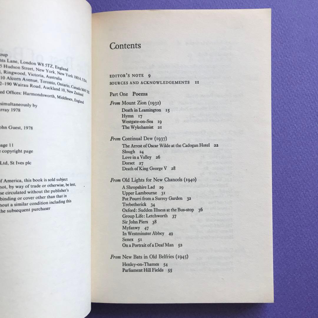 洋書 The Best of Betjeman