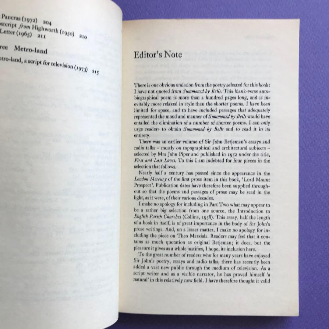 洋書 The Best of Betjeman