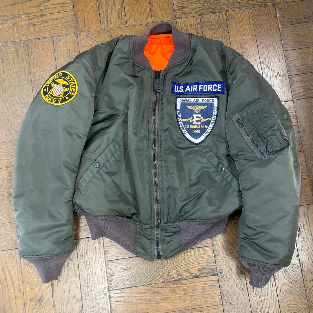 ALPHA アルファ MA-1 1968復刻 アメリカ製 L 米国製 トップガン