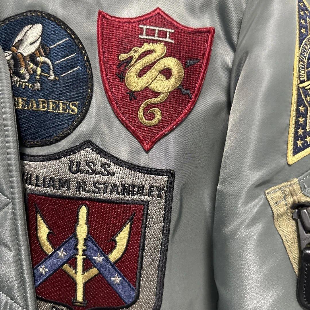 極上品！最終値下げ❗️AVIREX MA-1 フライトジャケット パッチ付き