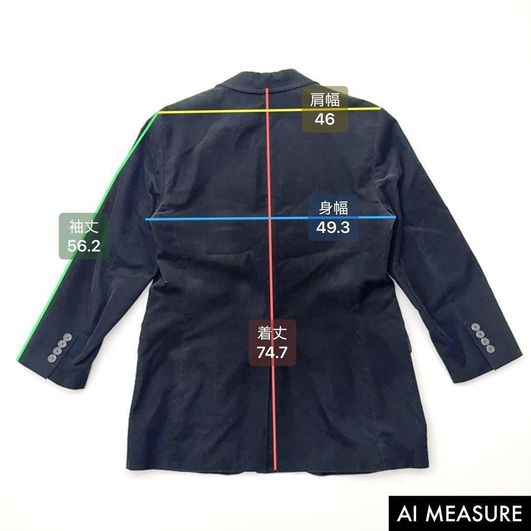 90s✨ポロラルフローレン コーデュロイ テーラード ジャケット 黒 M-R