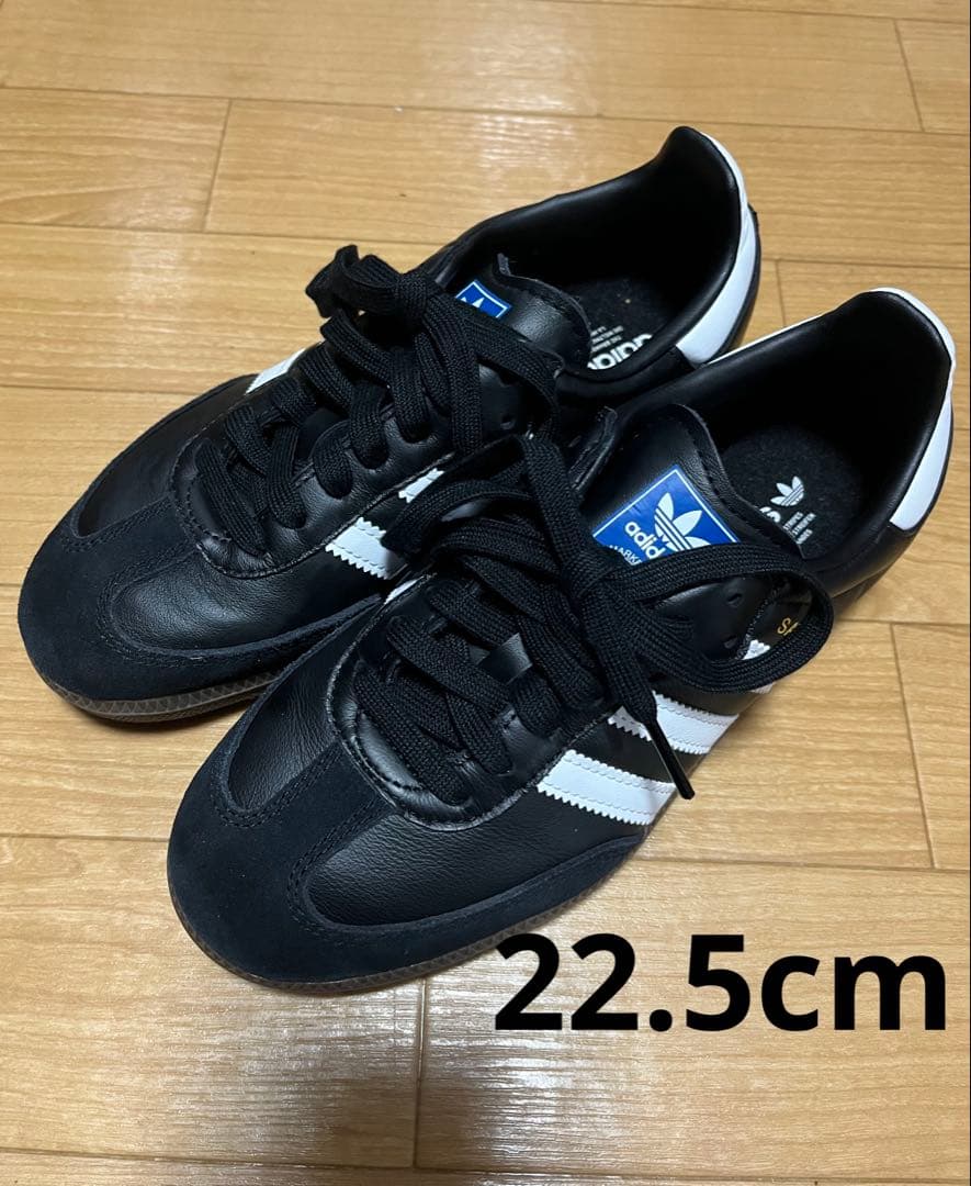 【美品】adidas Samba ブラックスニーカー 22.5cm