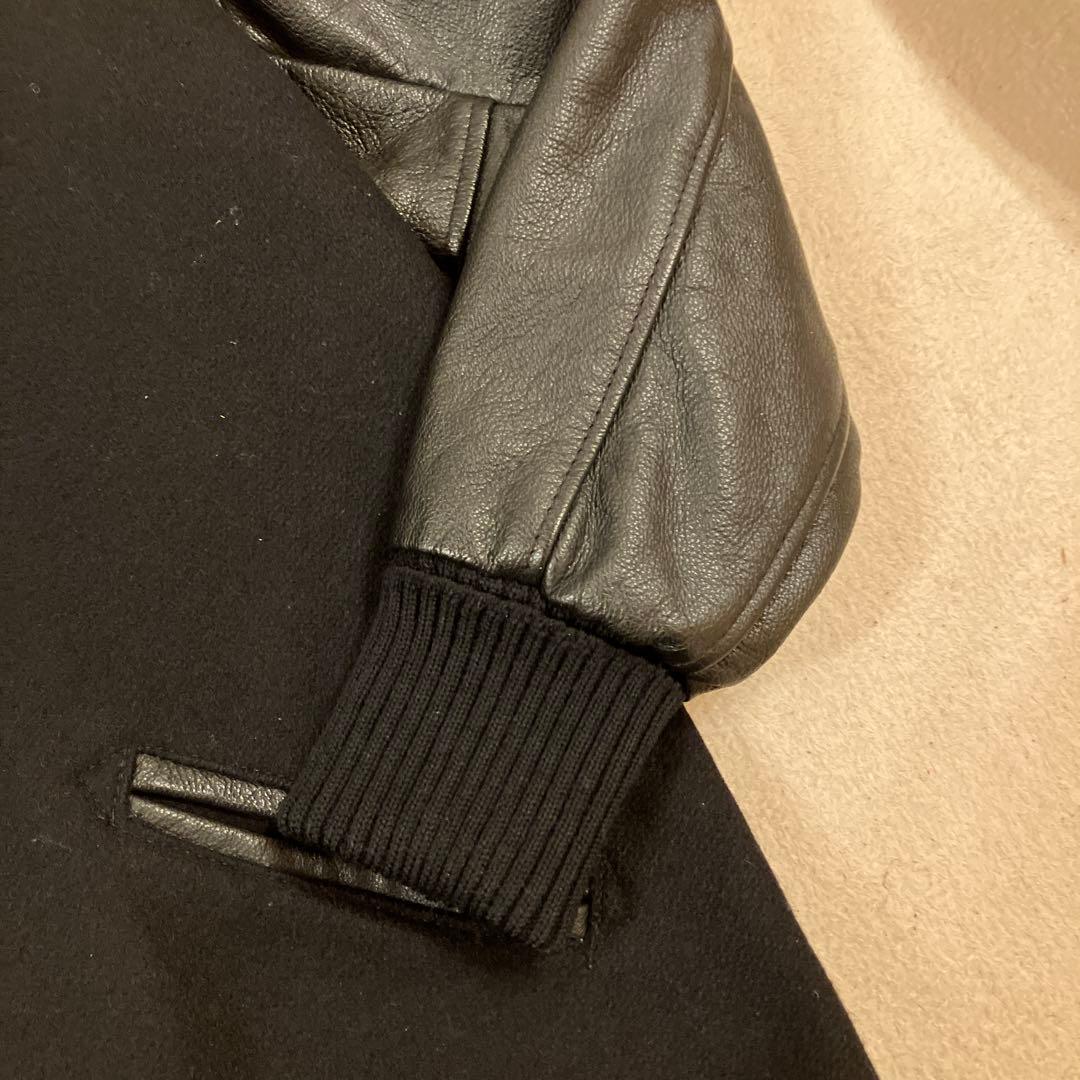 SKOOKUM LETTERMAN スタジャン 黒