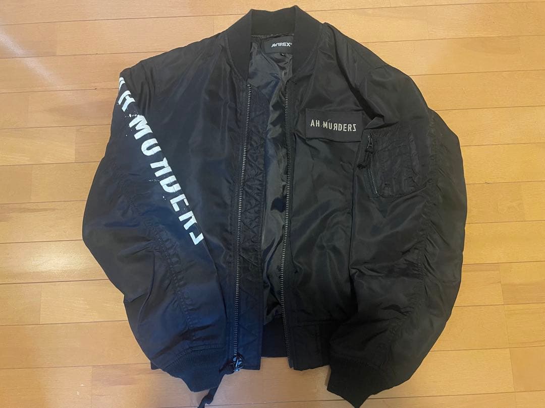 ah murderz ブラック MA-1 フライトジャケット