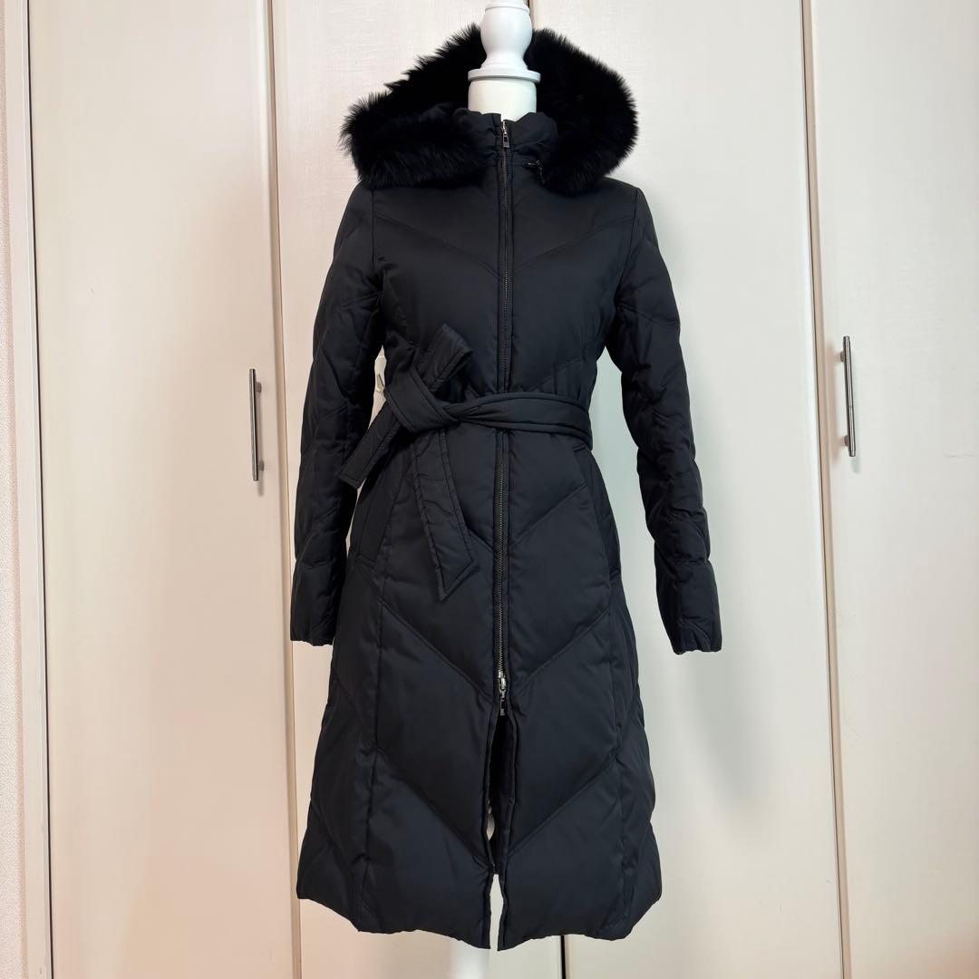 【最終セール】iCBアイシービー／オンワード樫山２WAYフード付きダウンコート