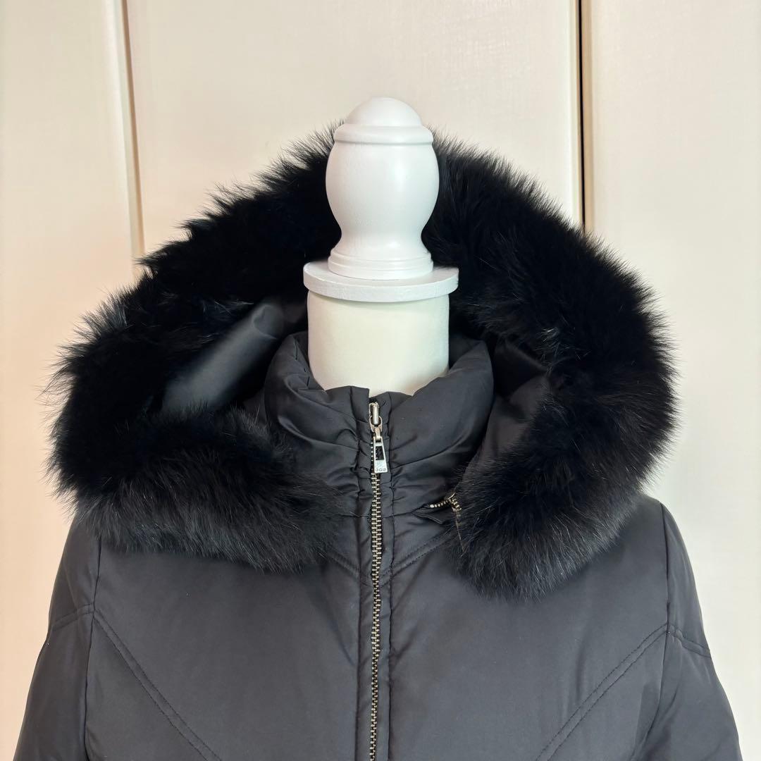 【最終セール】iCBアイシービー／オンワード樫山２WAYフード付きダウンコート