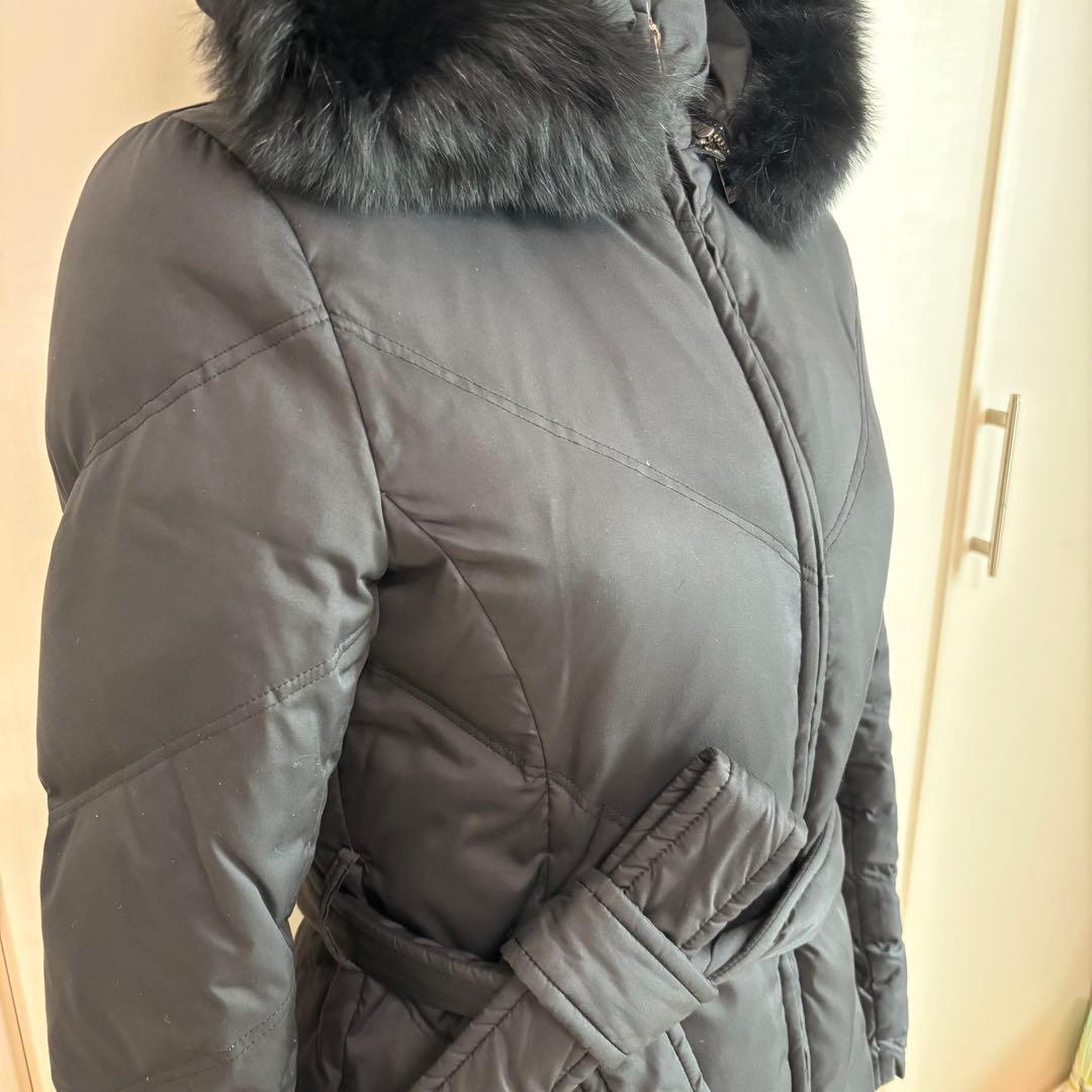 【最終セール】iCBアイシービー／オンワード樫山２WAYフード付きダウンコート