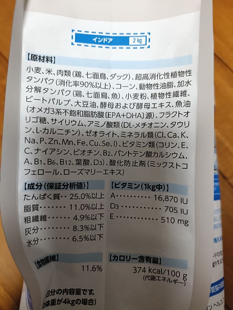【11月18日22時取下げ】ロイヤルカナン 猫用　インドア　4キロ×2個　未開封