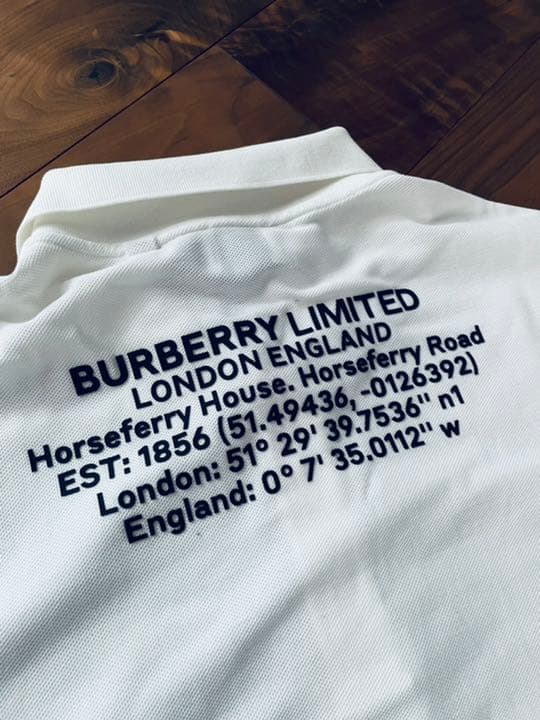 Burberry location print polo shirt ポロシャツ