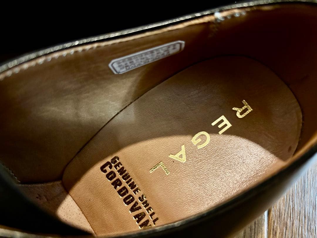 【美品】REGAL リーガル W910 コードバン モンクストラップ 23.5㎝