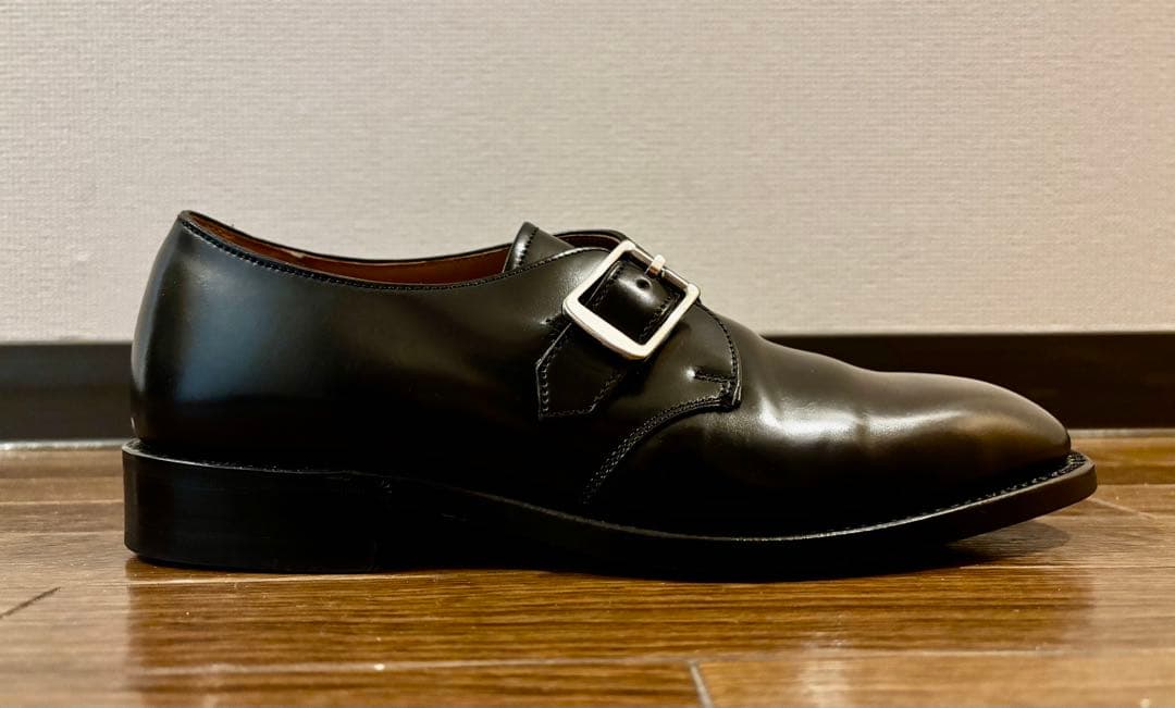【美品】REGAL リーガル W910 コードバン モンクストラップ 23.5㎝