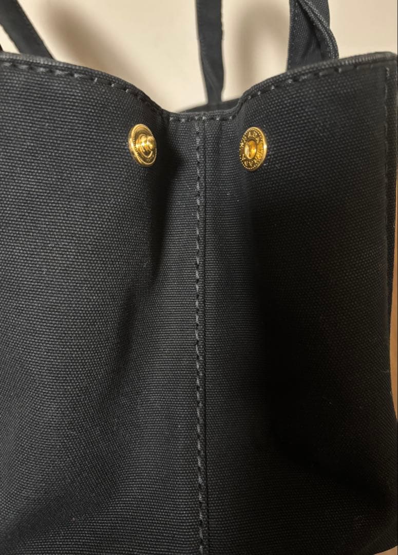 美品 PRADA プラダ カナパ キャンバス ストライプ柄 M ショルダー付き