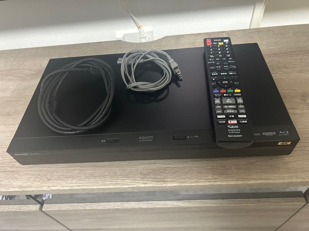 SHARPシャープアクオス 4K4B-C20DT3 2TB 3番組同時録画 BD