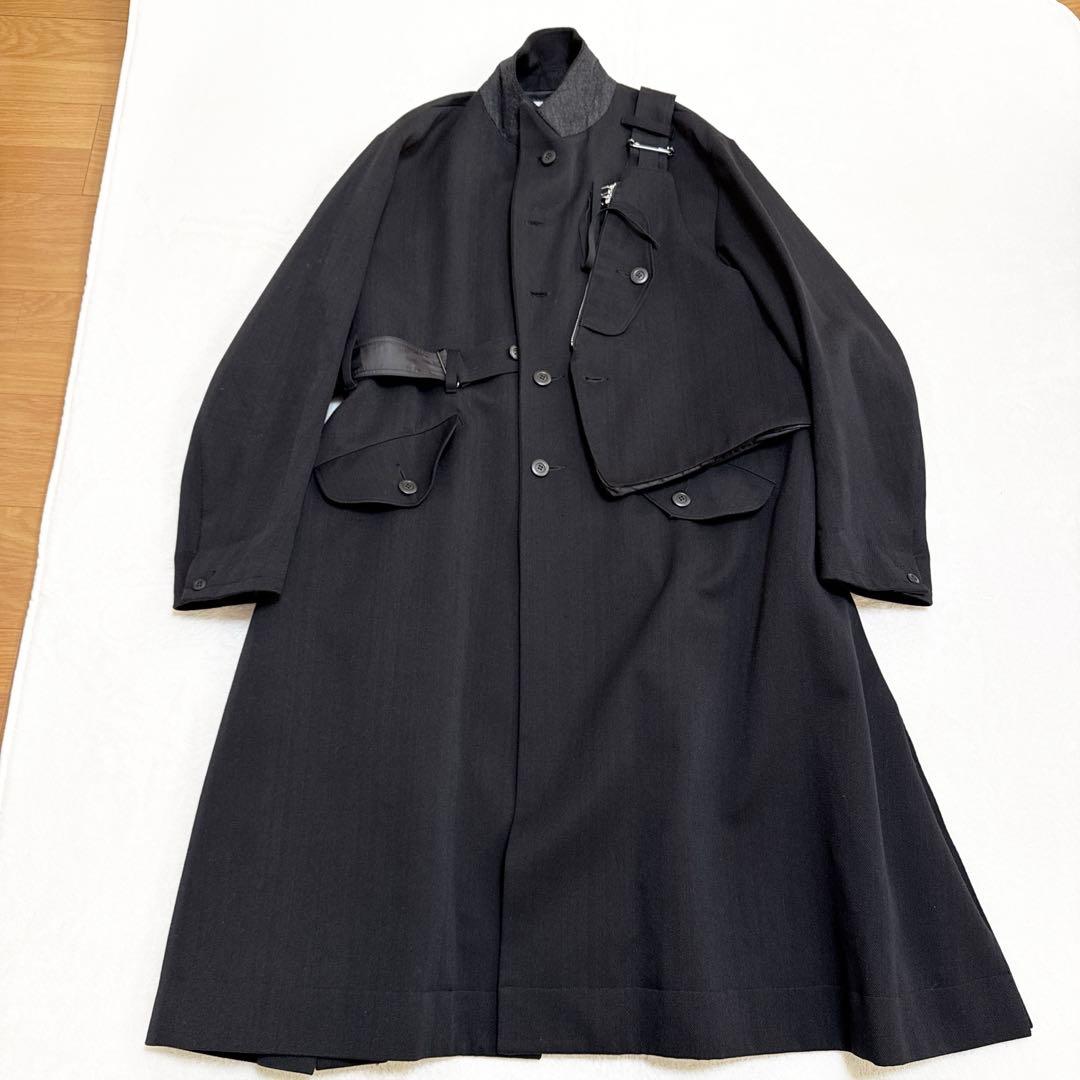 Tamme タム 24AW ロングコート バッグ付き 2 ブラック タイロッケン