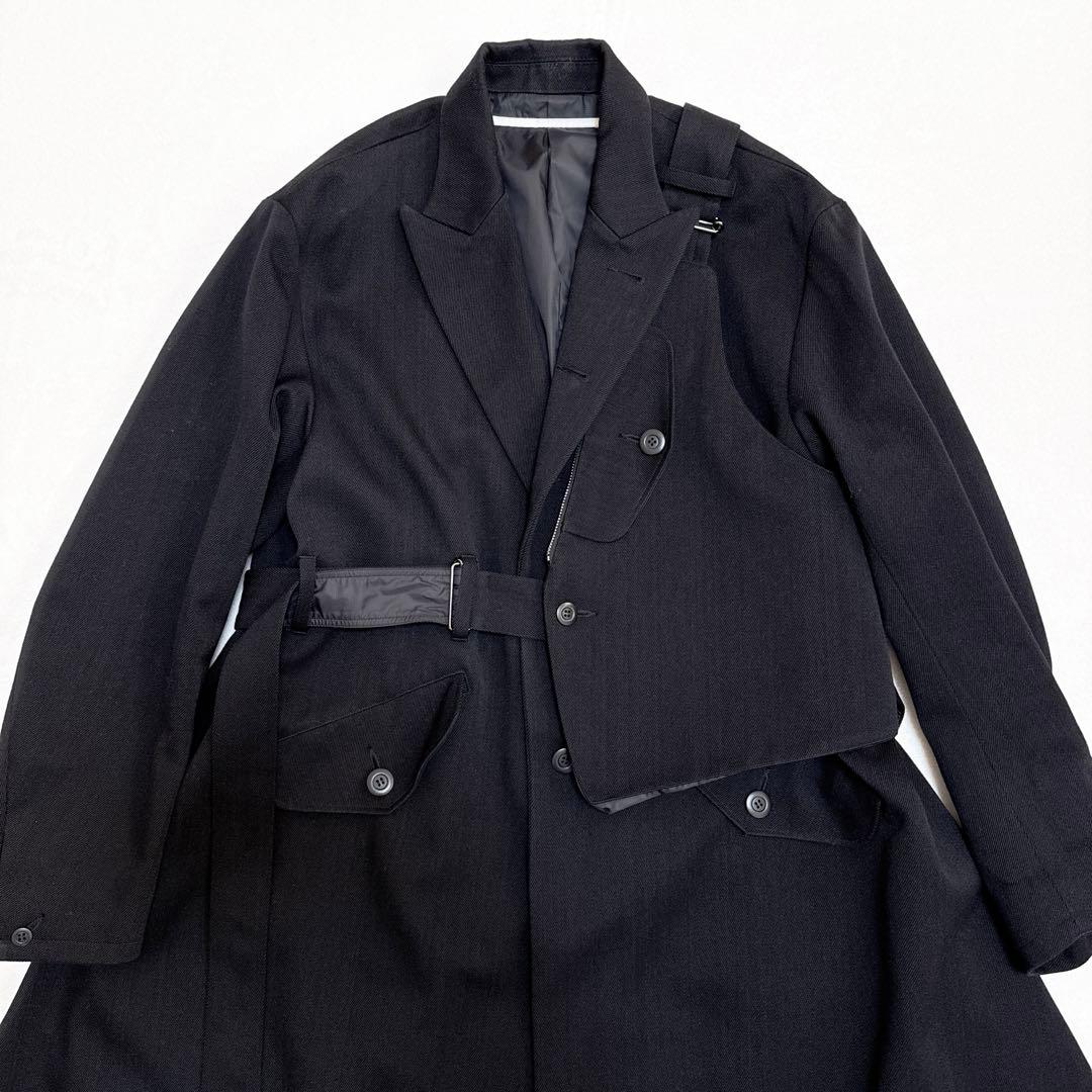 Tamme タム 24AW ロングコート バッグ付き 2 ブラック タイロッケン