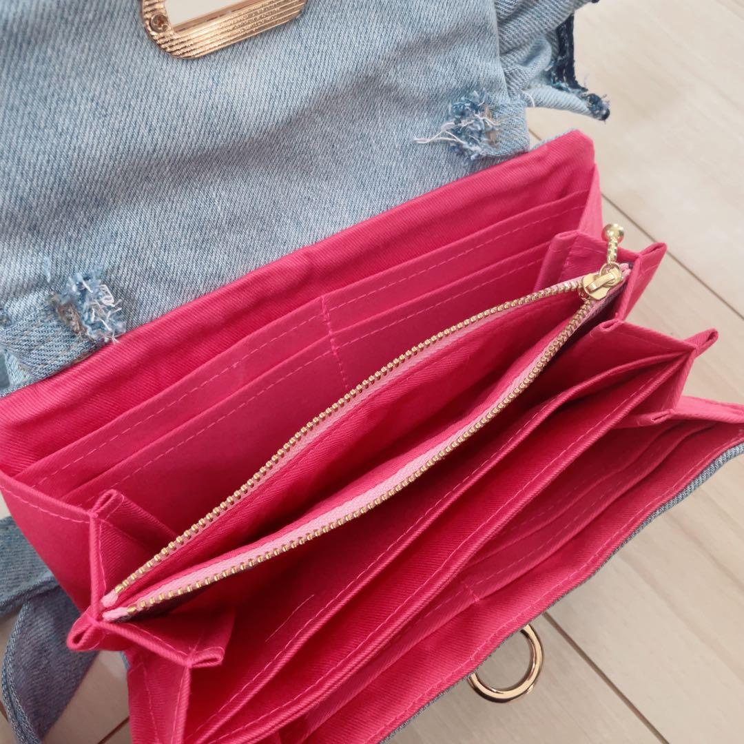 専用2点おまとめ デニリメイク フリル ウォレット ショルダー