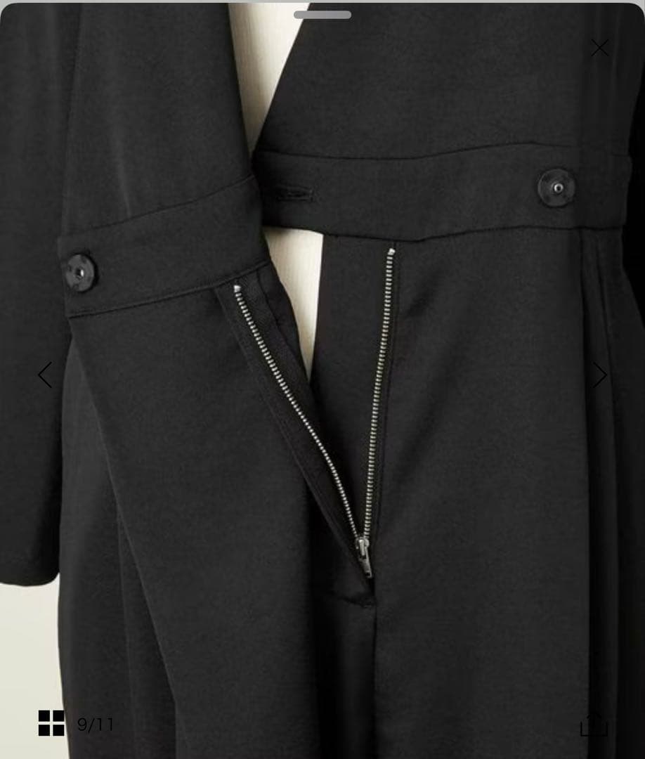 ＜conte＞サテン カシュクール オールインワン